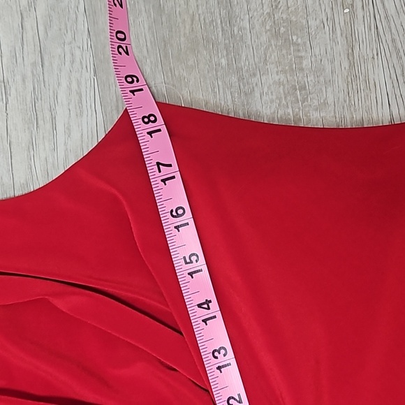 ✨️Gorgeous Dress Barn Red Hot Dress Size 10 - Picture 10 of 14